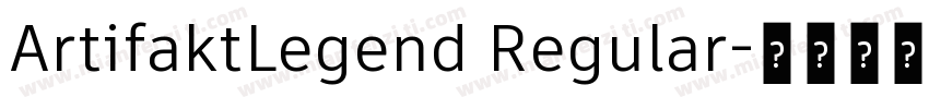 ArtifaktLegend Regular字体转换
